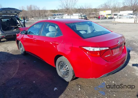 2014 Toyota Corolla Le from USA, damaged, VIN 5YFBURHEXEP117485